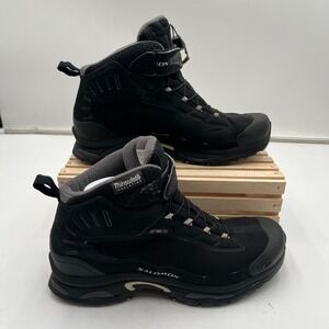 Salomon Winter Boots Deemax 8.5 Thinsulate Softshell Black Mens
